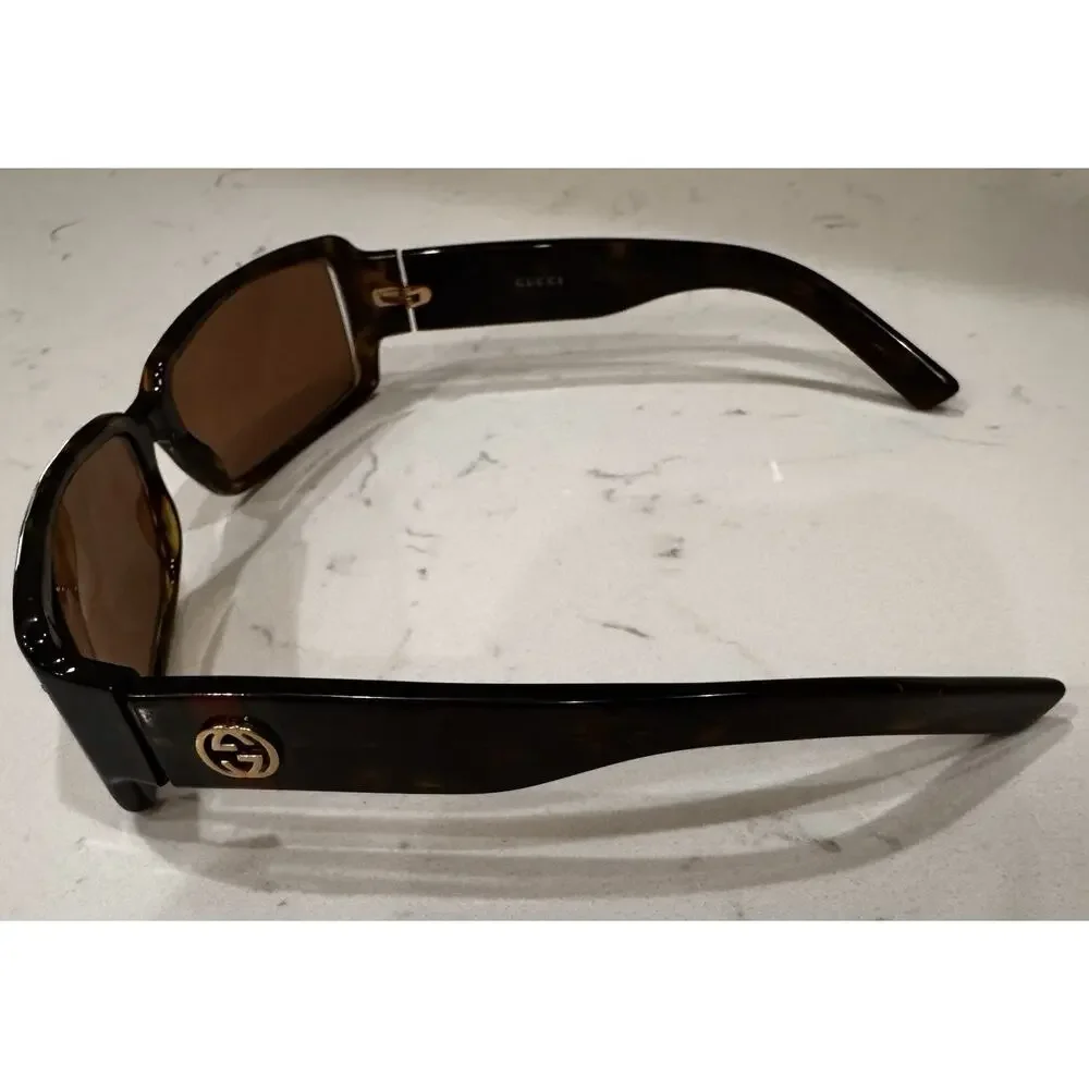 GUCCI Vintage Sunglasses Tortoiseshell Rectangle
